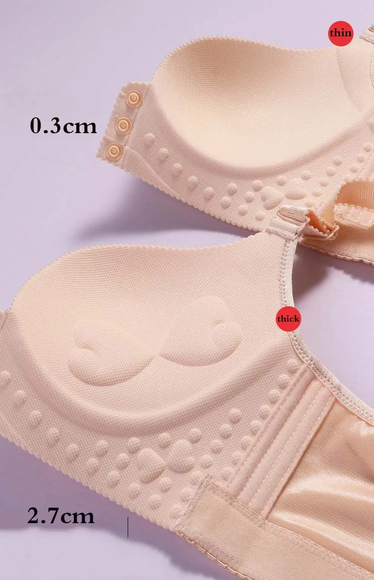 Seamless Bras For Women Underwear Plus Size Bra Push Up Brassiere Wire Free Bralette Front Closed Bra Intimates Female Lingerie 99