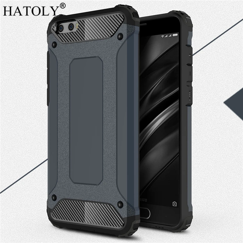HATOLY для Coque xiaomi mi 6 Plus с прочной броней и Твердый Прочный резиновый силиконовый