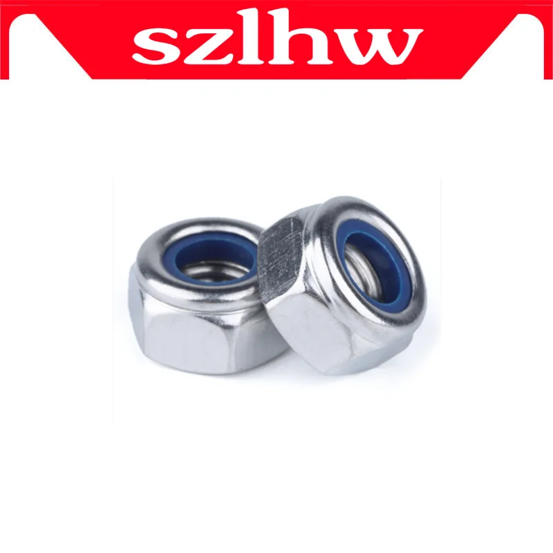 

10Pcs M3 M4 M5 M6 M8 Galvanized Self-locking Nut Nylon Lock Nut Locknut Slip High quality Nut Wholesale Factory sales