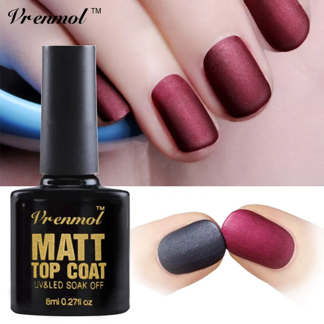 Vrenmol No Wipe Matt Top Coating Uv Coat Gel Nail Art Clear Vrenmol No Wipe Matt Top Coating Uv Coat Gel Nail Art Clear Polish Semi