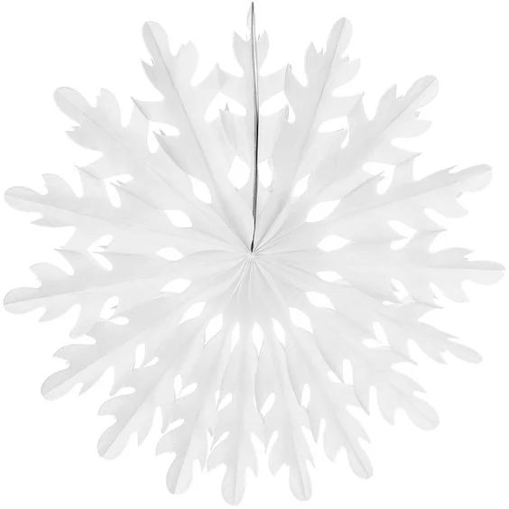Свадебные украшения 6 форм белая бумага Снежинка веер для нового года Рождество Свадебные мероприятия и вечерние украшения - Цвет: 40cm style 4