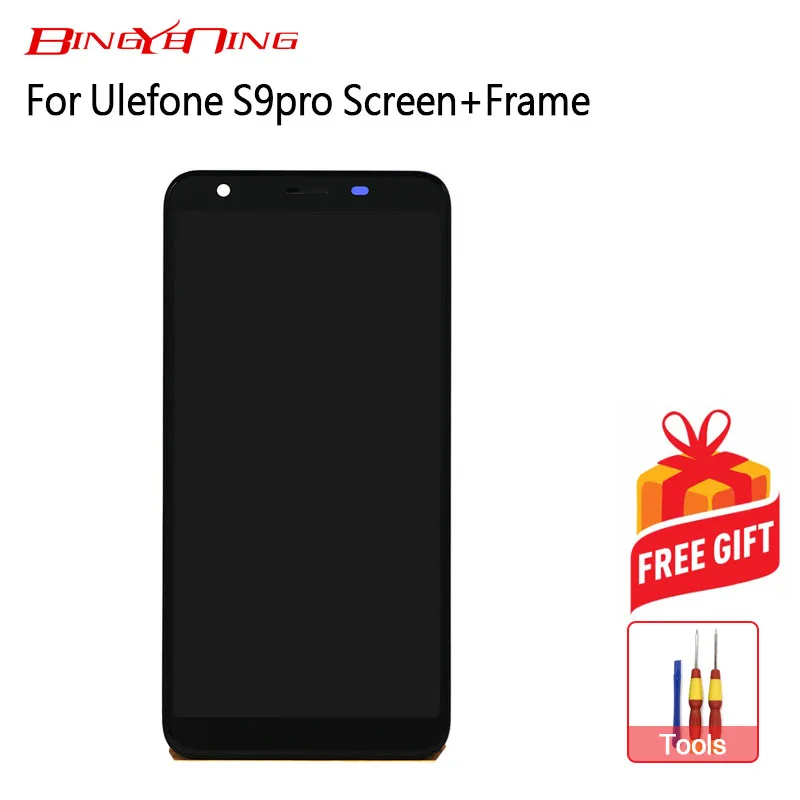 

BingYeNing New Original For Ulefone S9 Pro Touch Screen+LCD Display+Frame Assembly Replacement
