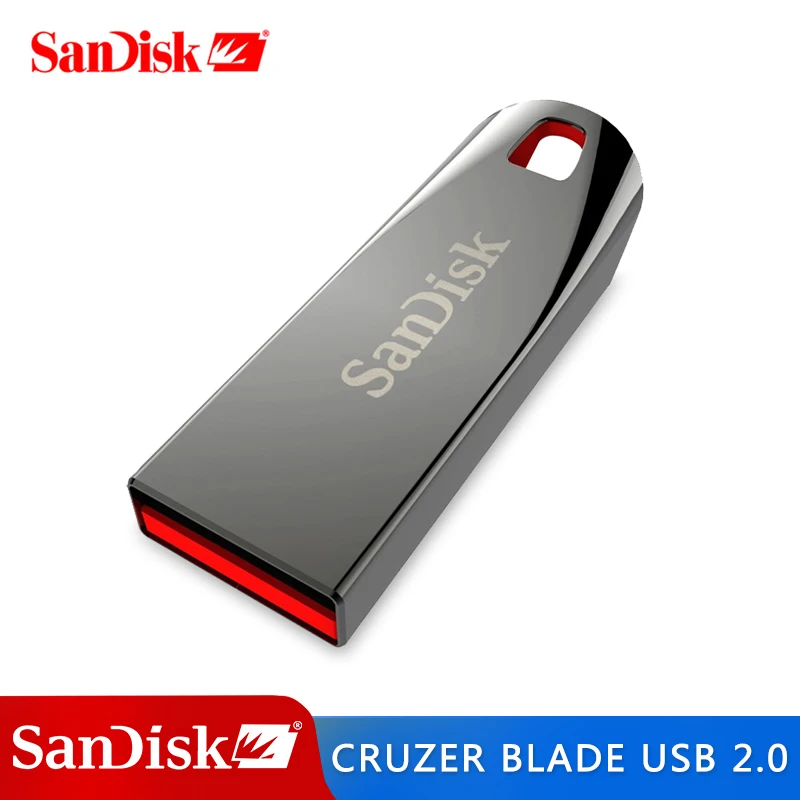 SanDisk USB флеш-накопитель CZ71 USB 2,0, 64 ГБ, 32 ГБ, 16 ГБ, 8 Гб