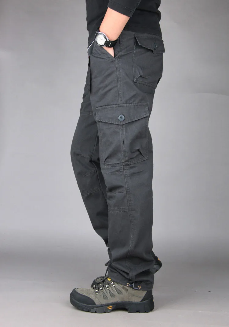 Мужские повседневные военные брюки карго тактические мульти-комбинезоны с карманами хип-хоп брюки мужские свободные уличные спортивные брюки джоггеры рабочие брюки