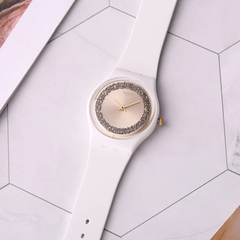 

Swatch watch color code, quartz, male and female table GW199