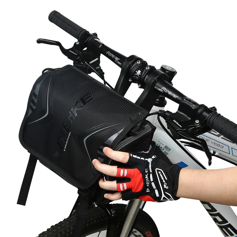 Perfect INBIKE Waterproof Large Capacity Bicycle Front Bag Bike Handlebar Basket MTB Pannier Frame Tube Cycling Bag 9