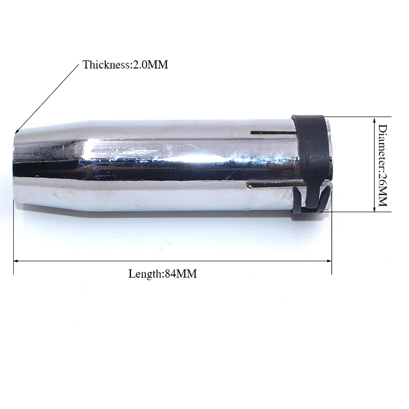 2Pcs MIG MAG Torch Stainless Steel Shield Cup of Binzel 36KD MIG Gun for MIG NBC CO2 Shield  Welding Machine/Welding Equipment