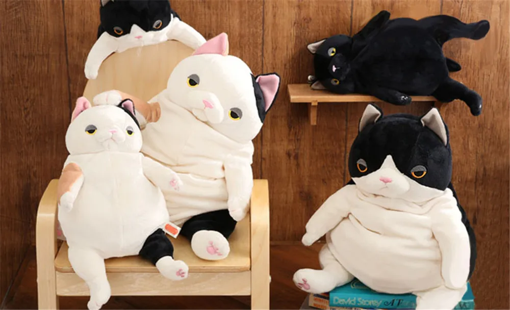 new pop anime cat plush toys big stuffed ugly animals cats doll1