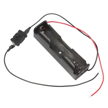 

20PCS 18650 3.7V Battery Box With Protective Board Battery Storage Box Cases ON/OFF Switch Wire Lead for 3.7V 1 x 18650 Battery