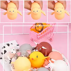 Декомпрессии игрушки Pats мяч дует Животные игрушки стресса надувной шар животных мяч для сжимания