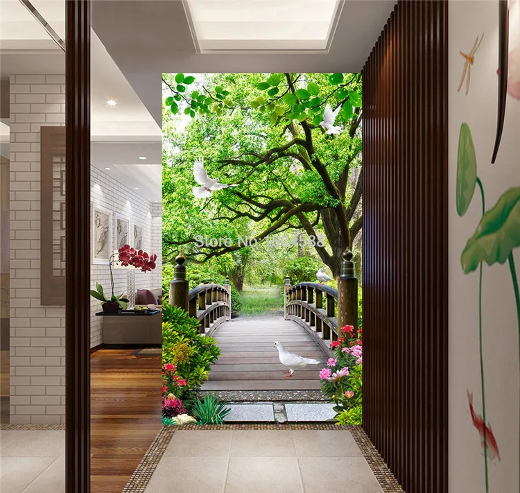 hotel cenário decoração da parede natureza paisagem