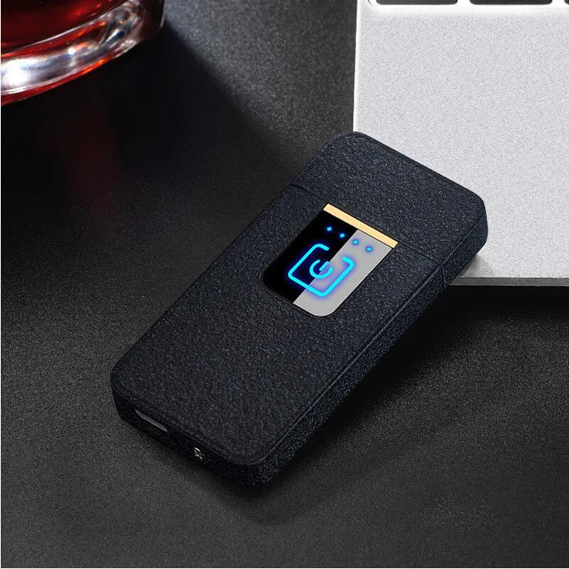 

2019 New Touch Induction LED Lighter Cigarette Smoking Electric Lighter Windpro of Electronic USB Recharge Lighter