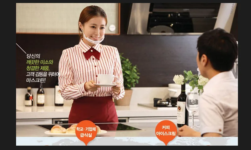 Korean Fashion Adult Bib Kitchen Apron Novelty Waist Cooking Apron Antifouling Waterproof Chef Apron For Women With Pockets13