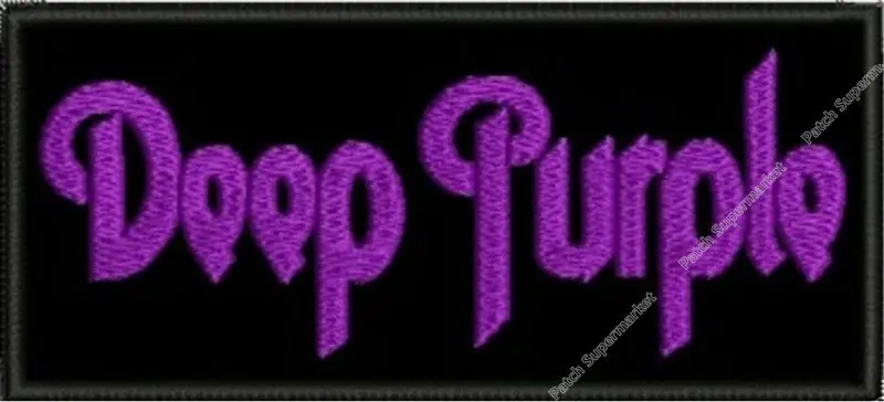 

4.4" DEEP PURPLE EMBROIDERED PATCH NEO CLASSIC HEAVY ROCK Iron On Sew On applique badge wappen emblem