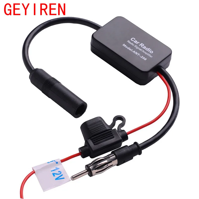 

12V ANT-208 Aerials Car Radio Signal Amplifier Car FM Signal Amp Amplifier Booster For Marine Car Vehicle Boat Car Accessories