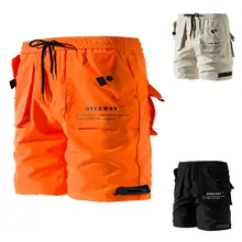 Мужские шорты, модные пляжные шорты, чистый цвет, большой размер, на пуговицах, с карманами, комбинезоны, ветрозащитные шорты, отличное качество