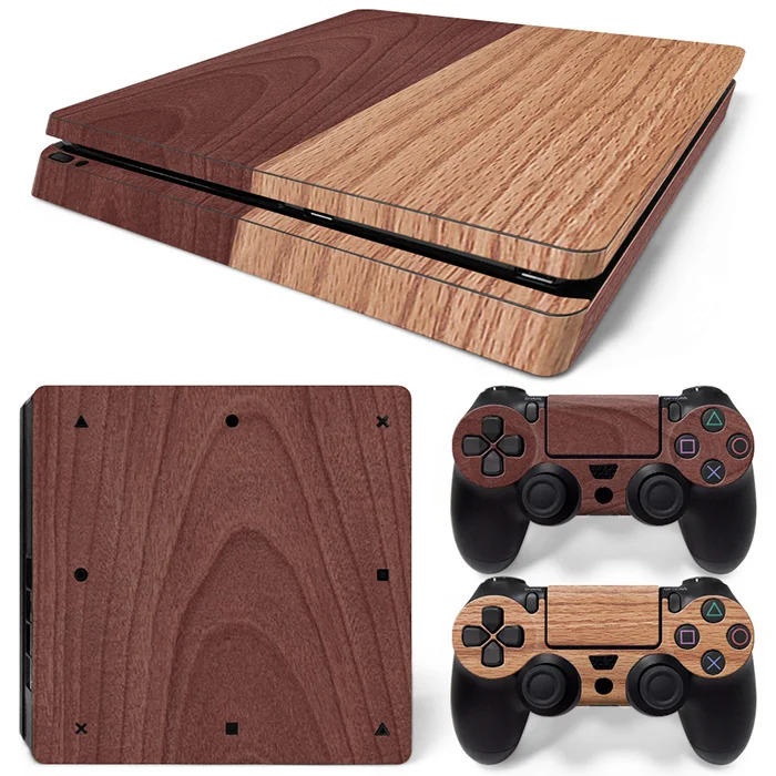 Деревянная Водонепроницаемая наклейка для Ps 4 Slim Playstation4 S Виниловая чехол|skin decal