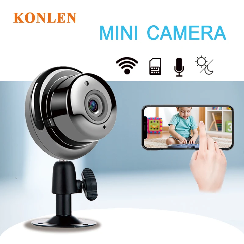 KONLEN мини Домашняя безопасность WIFI 720P ip камера Беспроводная CCTV инфракрасная