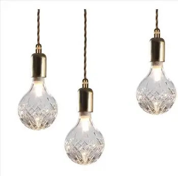 

Nordic retro LOFT with the chandelier minimalist crystal glass long creative restaurant bar chandelier