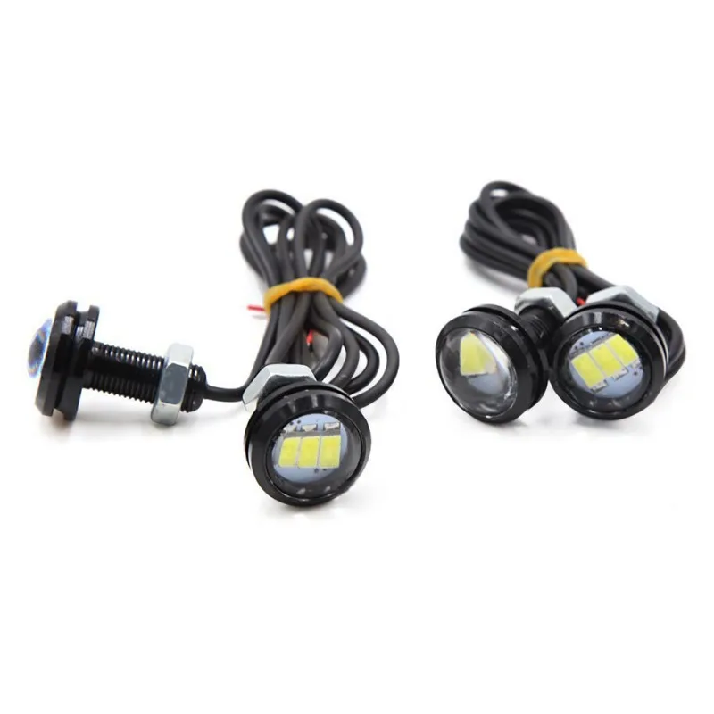 

Car Led Light 23MM Eagle Eye Light Ultra-Thin Screw Counter-Reverse Light Motorcycle License Plate Light New