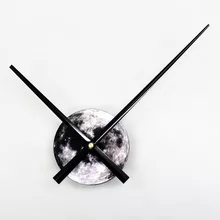 Часовой механизм, негабаритный указатель, часы Mecanismo de reloj, модные креативные, Луна, большая планета, земля, кварцевые настенные часы, немой