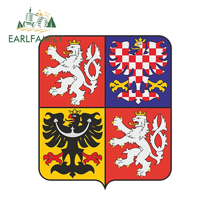 EARLFAMILY 13 см x 10 8 автостайлинг наклейка на автомобиль герб Чешской Республики