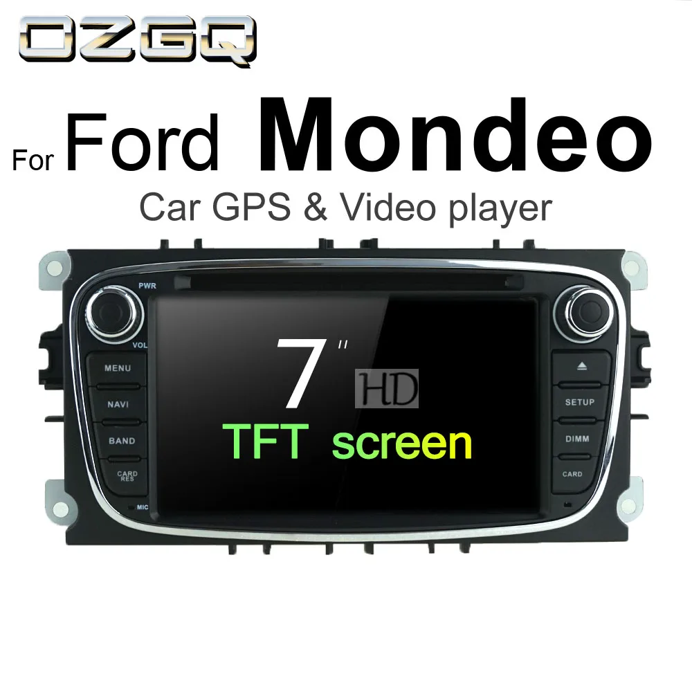 OZGQ Android 7 1 Автомобильный DVD плеер для Ford Mondeo 2007 2012 GPS BT Радио ТВ аудио видео музыка