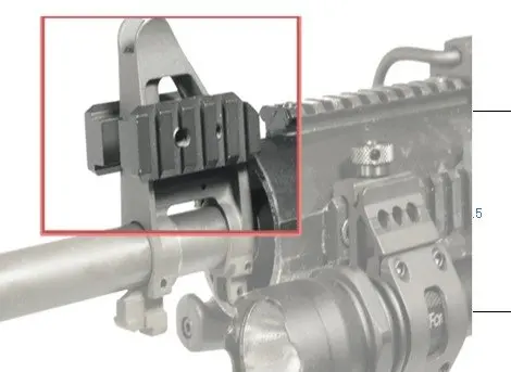 

Free Shipping Side Dual Picatinny Rail Clip Mount for .223 Front Iron Sight