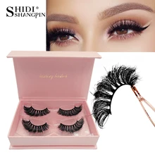 SHIDISHANGPIN 3d ресницы норковые натуральные длинные ресницы ручной работы накладные ресницы натуральные пушистые накладные ресницы люкс#802