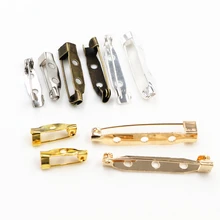 50 шт./лот, 15, 20, 25, 30, 35 мм, 5 цветов, брошь, зажим, база, булавки, безопасные булавки, брошь, параметры, пустая основа для изготовления ювелирных изделий своими руками