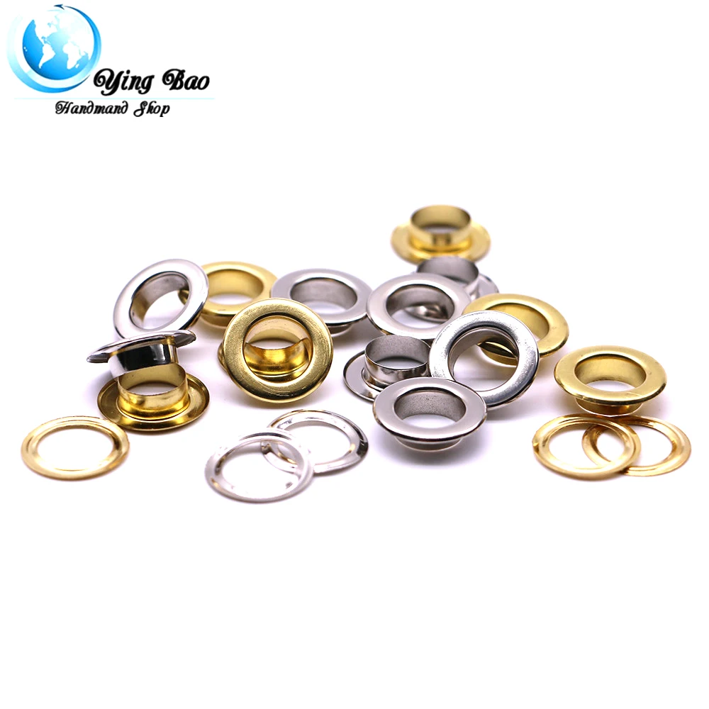 50sets/pack(Outer diameter)17mm (eyelets)10mm (high)4.5mm copper eyelets metal curtain grommets Q-02