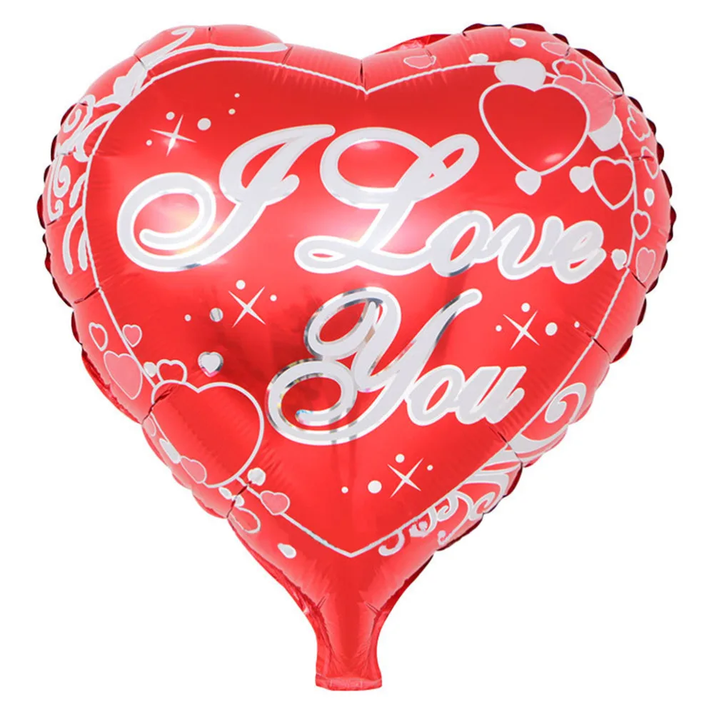 18inch I Love You Romantic Mylar Balloons Heart Shaped Foil
