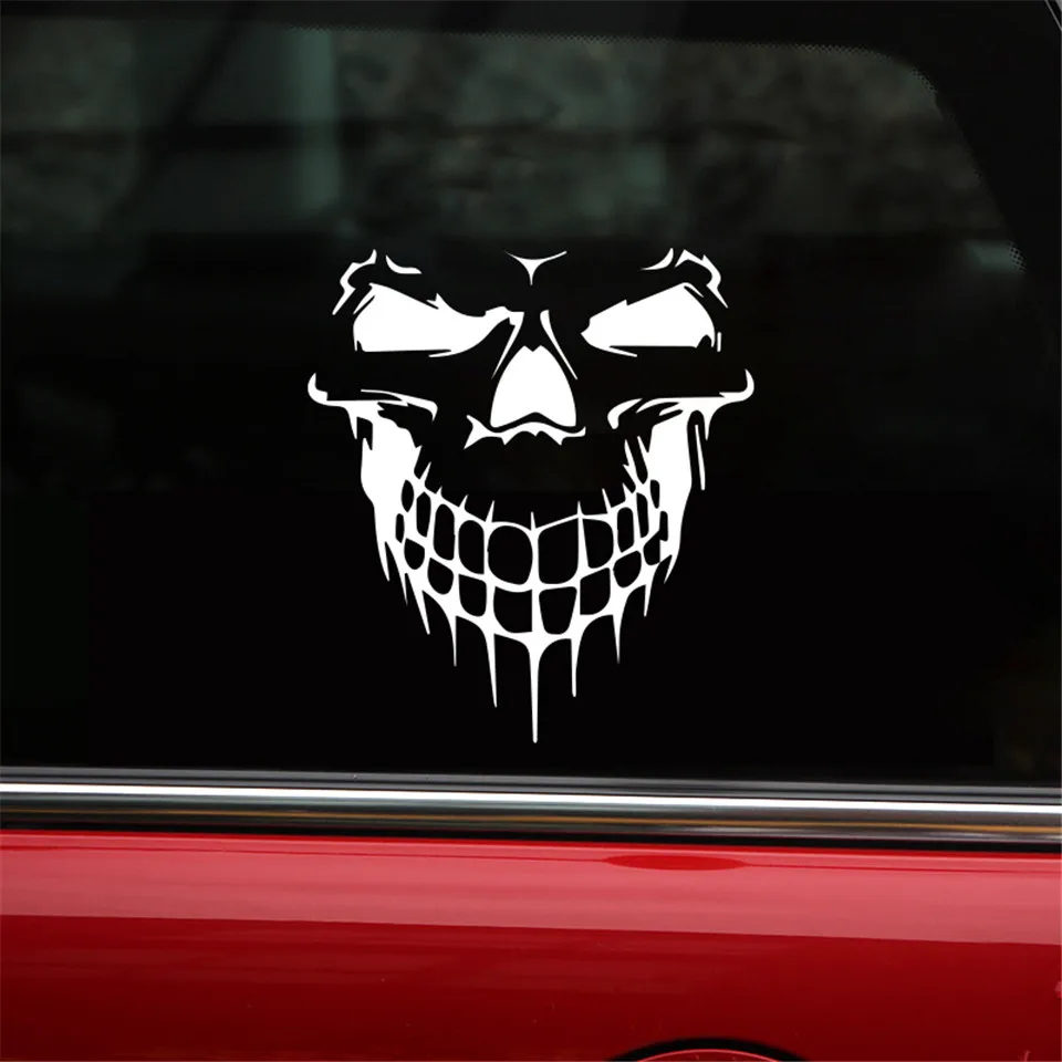 3D Skull Stickers Creative Car Stickers & Decals Car Styling Head Rear Windshield Stickers Car Door Window Stickers 15.917 (5)