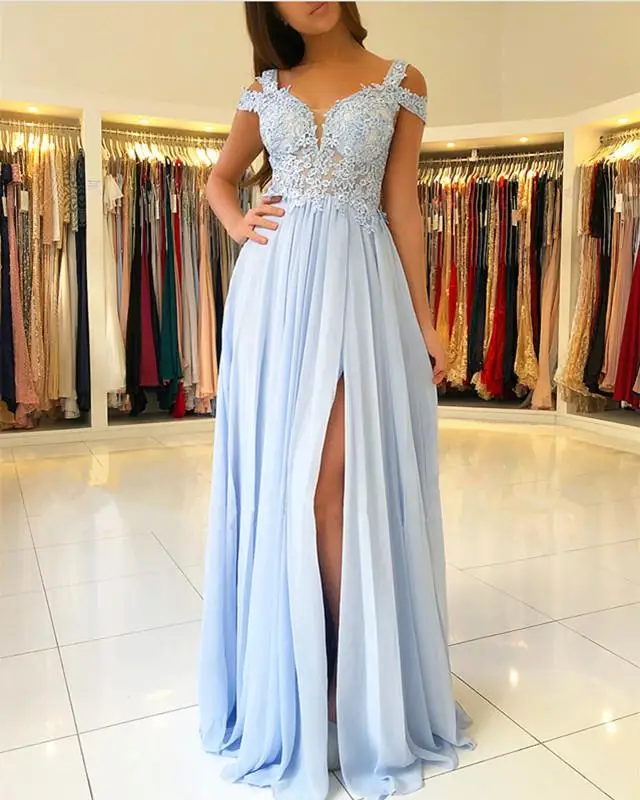 2019 Prom Dresses A-Line Off the Shoulder Sweetheart Beaded Lace Tulle Long Gown Evening Party Robe De Soiree | Свадьбы и торжества