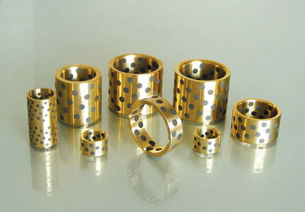 

1Pc JDB 061008 0608 6 x 10 x 8 mm Linear Graphite Lubricating Brass Bearing Bushing Sleeve Oilless self-lubricating *