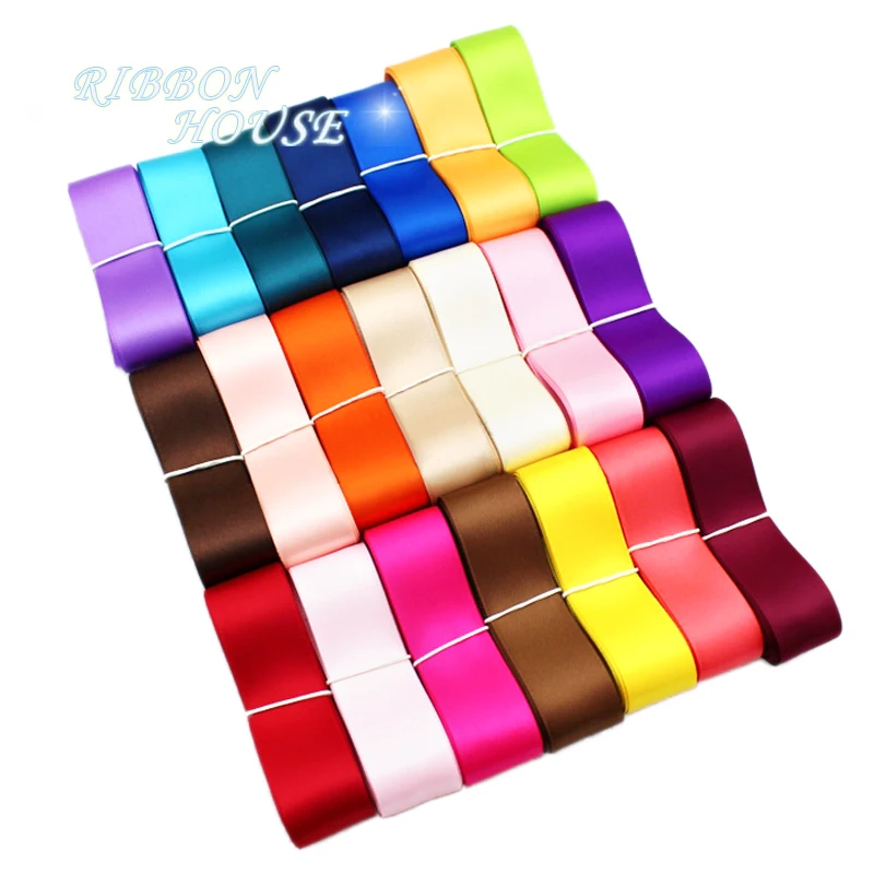 

(5 meters/lot) 20mm High Quality Double Face Satin ribbon polyester wholesale Christmas Ribbons