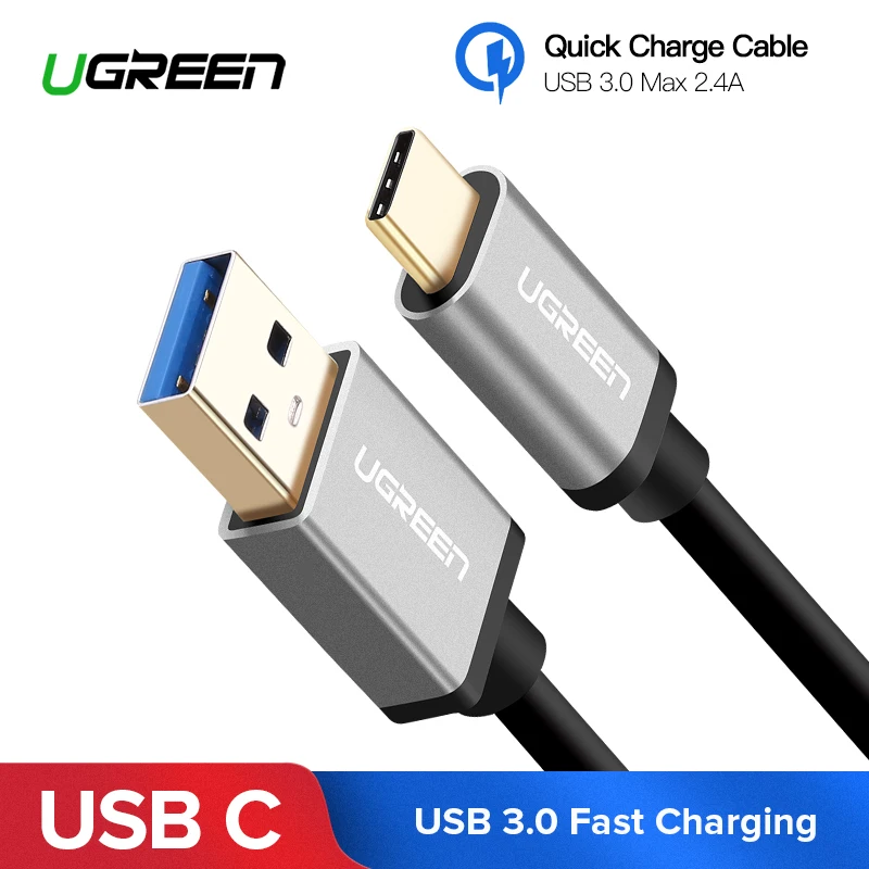 

Ugreen USB 3.1 Type C Cable Fast Charging USB C Cable Type-c 3.1 Data Charger Cord For Samsung S9 S8 S7 Note 8 9 Xiaomi mi5 mi6