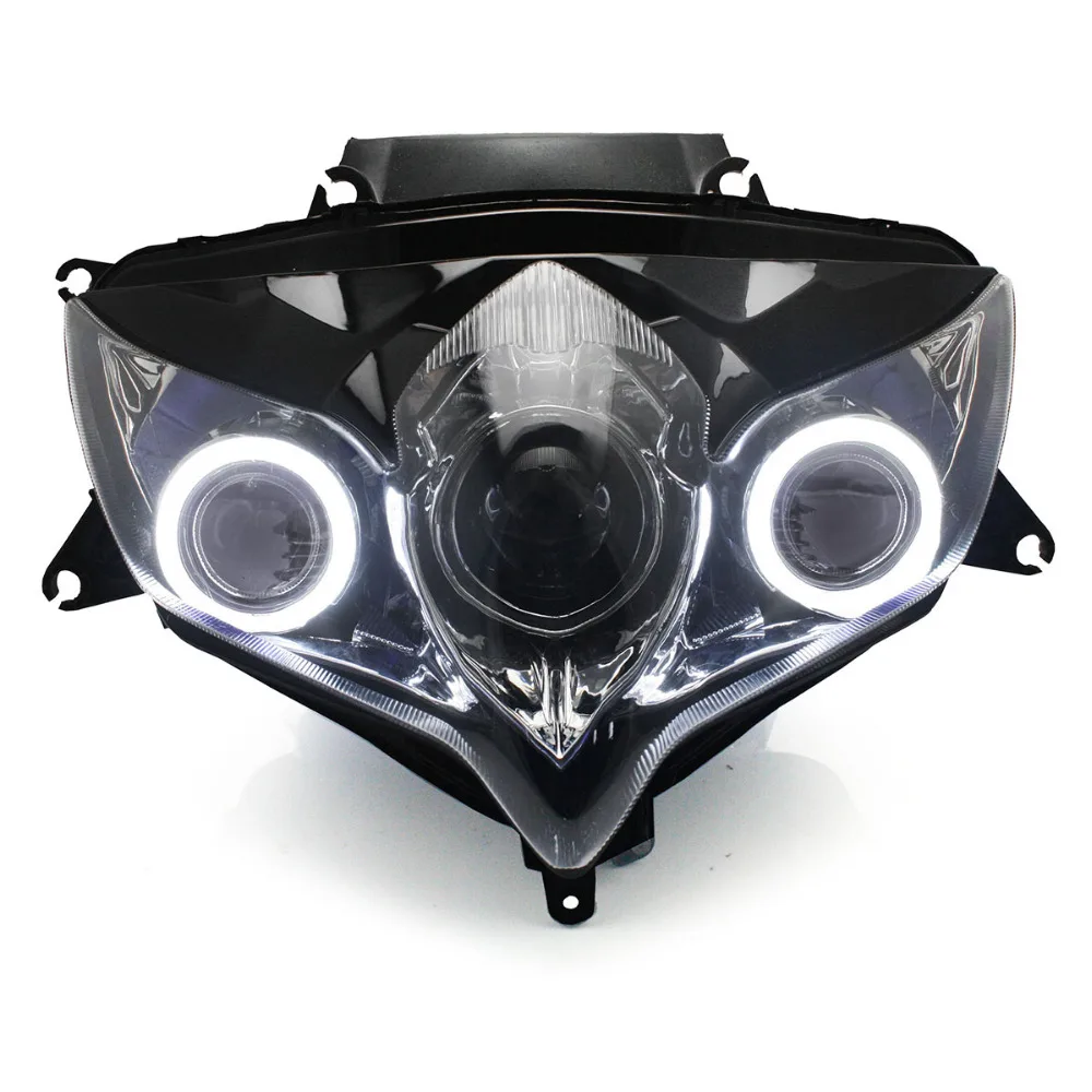 Kt Headlight For Suzuki Gsxr750 Gsxr750 20082010 Led Angel Eye
