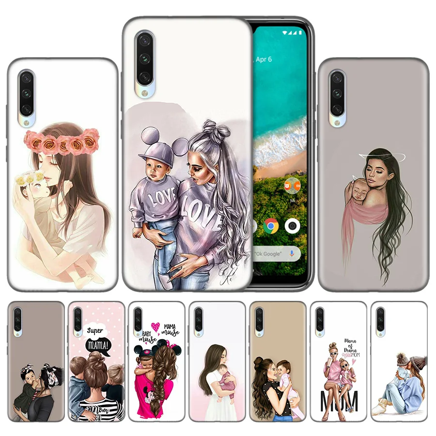 

Silicon TPU Case For Xiaomi Redmi Mi 5X 6X 8 9 CC9 9T CC9e Pro A1 A2 A3 Lite F1 Bag Back Coque Cover Falle Baby Mom Girl