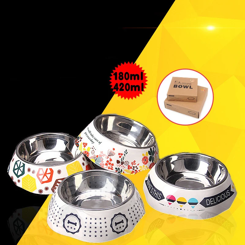 Dog Bowls Grade Stainless Steel Pet Dog Cat Bowl non slip Feeding Food