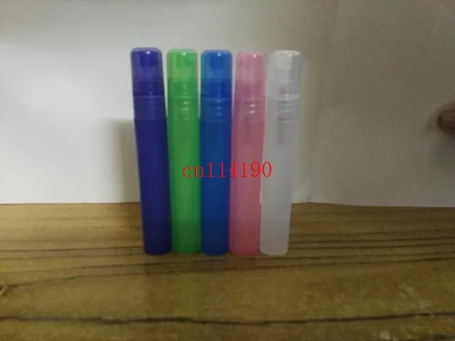 

1000pcs/lot Free Shipping 8ml Small Empty Plastic Spray Bottle Cosmetic Perfume Atomizer Refillable Bottles For Travel