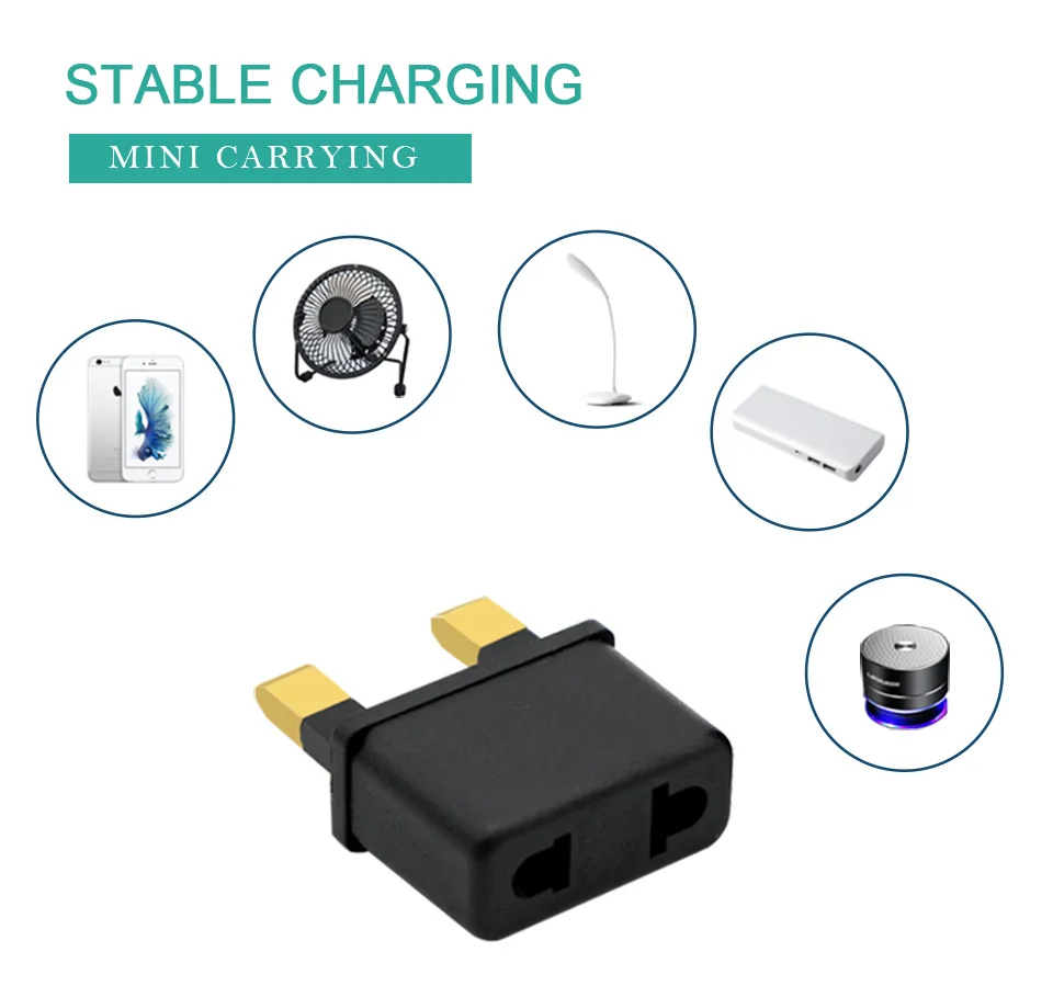 Universal EU US to UK AC Power Socket Plug Travel Wall Charger Outlet Adapter Converter 2 Socket Input Pin For Phone Charging (8)