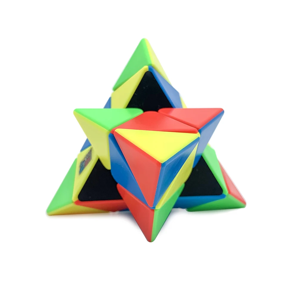 Кубик рубика 3x3x3 Магический куб скорость классическая профессиональная Пирамида третий заказ Твист Головоломка волшебный куб наклейка детская игрушка антистресс