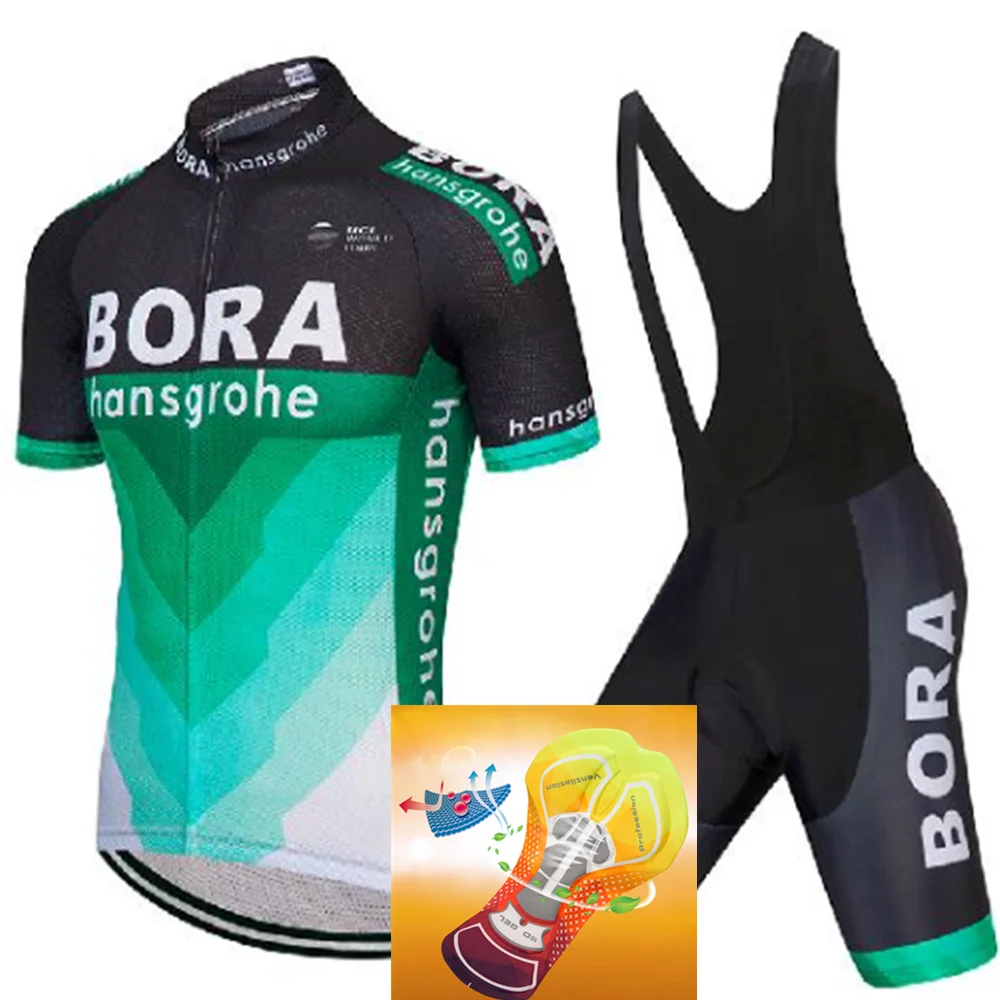 

2018 Team BORA Cycling Jerseys Bike Wear clothes Quick-Dry bib gel Sets Clothing Ropa Ciclismo uniformes Maillot Sport Wear A21