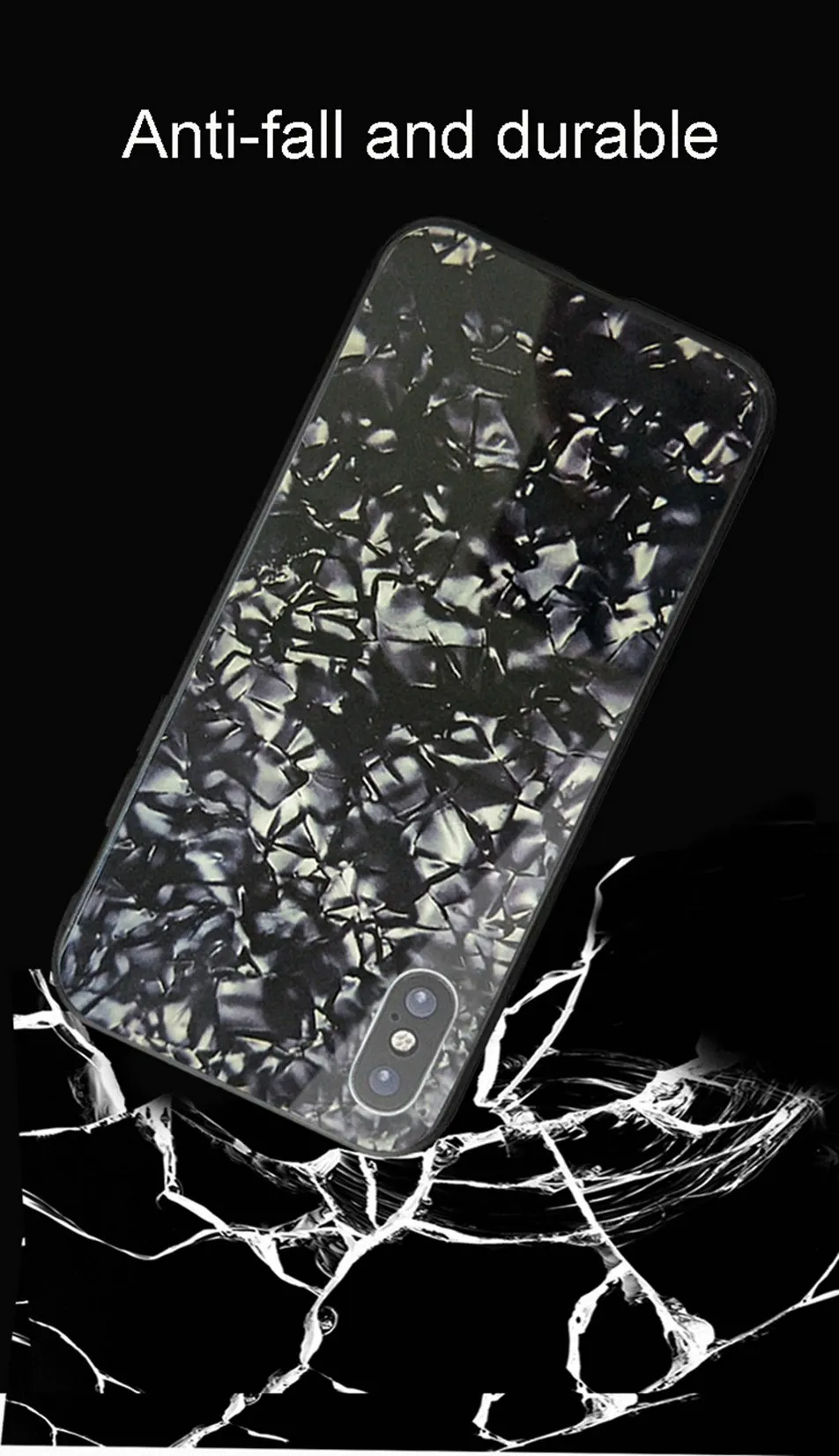 Shell Cases For Iphone X Case Shockproof Hard Patterned Cover Tempered Glass On The For IphoneX Case Apple 10 Coque Luxury (6)