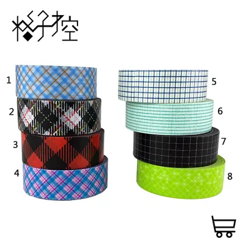 

grid Washi Tape Print Scrapbooking DIY Sticker Decorative Masking Japanese stationery Office girl 15mm*5m,15mm*10m