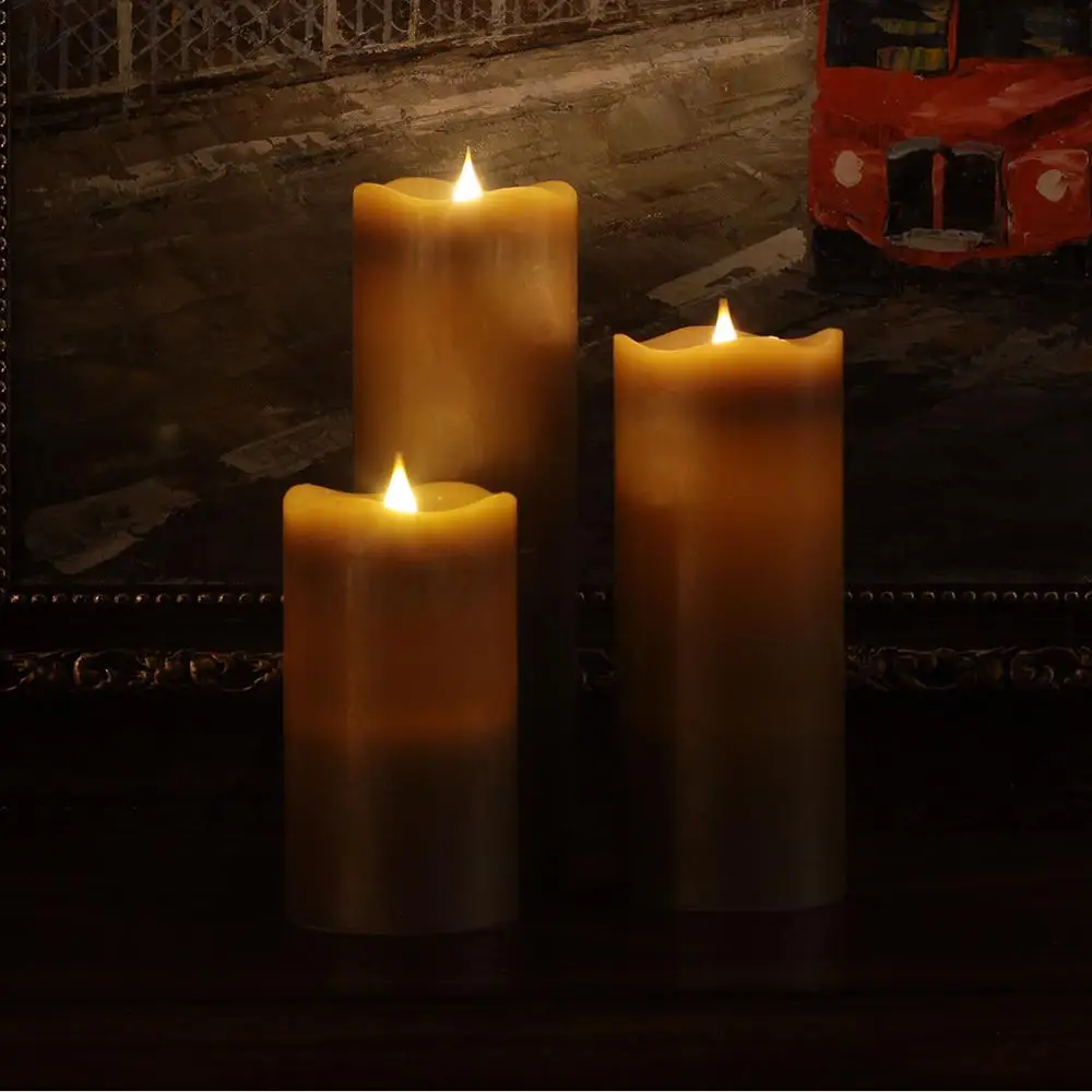 GiveU Flameless Candle flickering led candle Battery Operated with