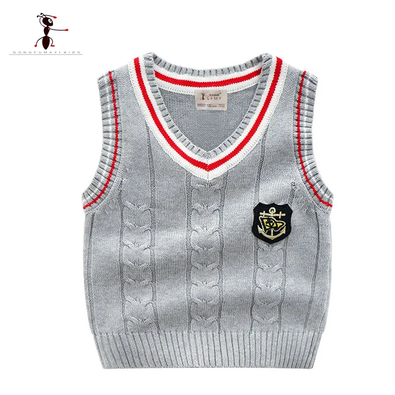 Kung Fu Ant 2018 New Arrival Casual Autumn Boys Vest Sweaters for Boys V-neck Cotton Knitted Kids Infantil Clothes Baby Tops 345 Kung Fu Ant 2018 New Arrival Casual Autumn Boys Vest Sweaters for Boys V-neck Cotton Knitted Kids Infantil Clothes Baby Tops 345
