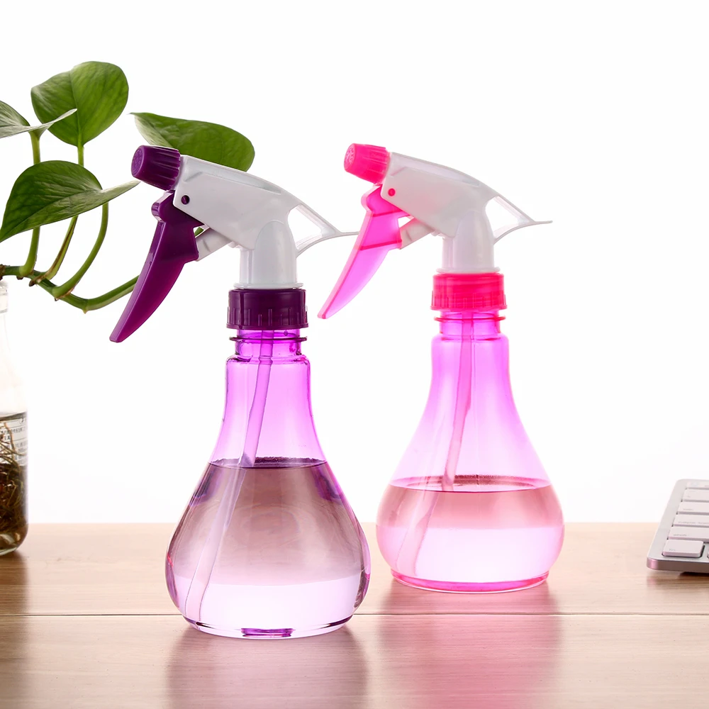 

250/500ml Two Modes Portable Water Sprayer Pump Candy Transparent Fine Mist Garden Watering Plants Spray Bottle Makeup Moisture