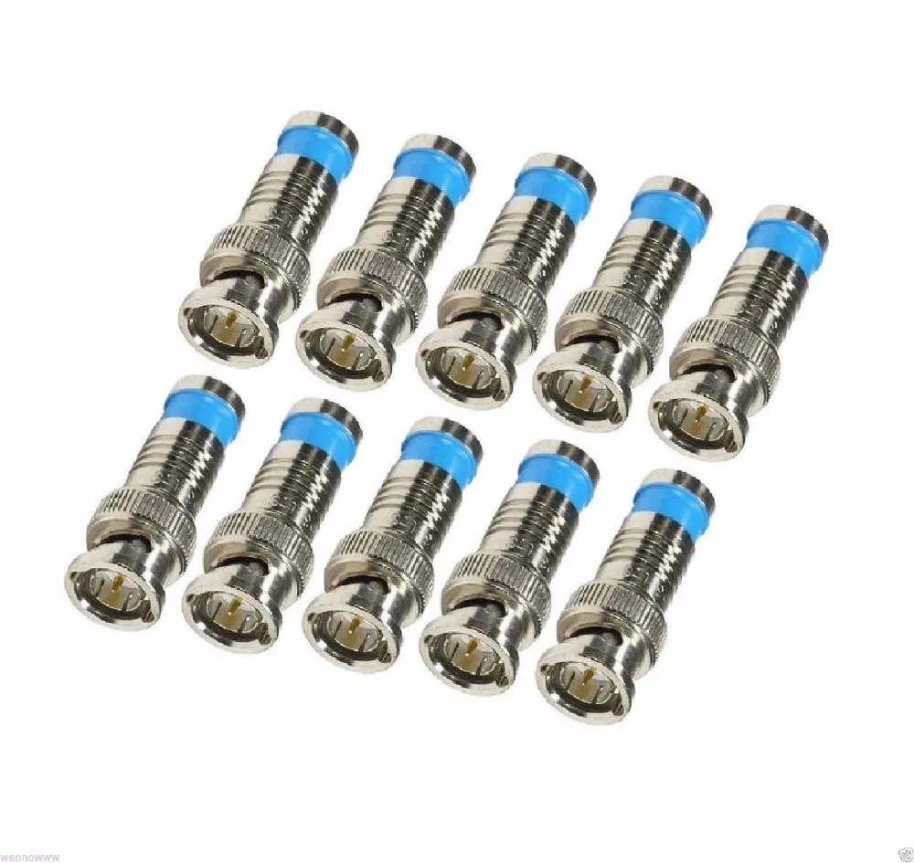 

20pcs BNC COMPRESSION connector RG59 CCTV COAX CABLE COAXIAL